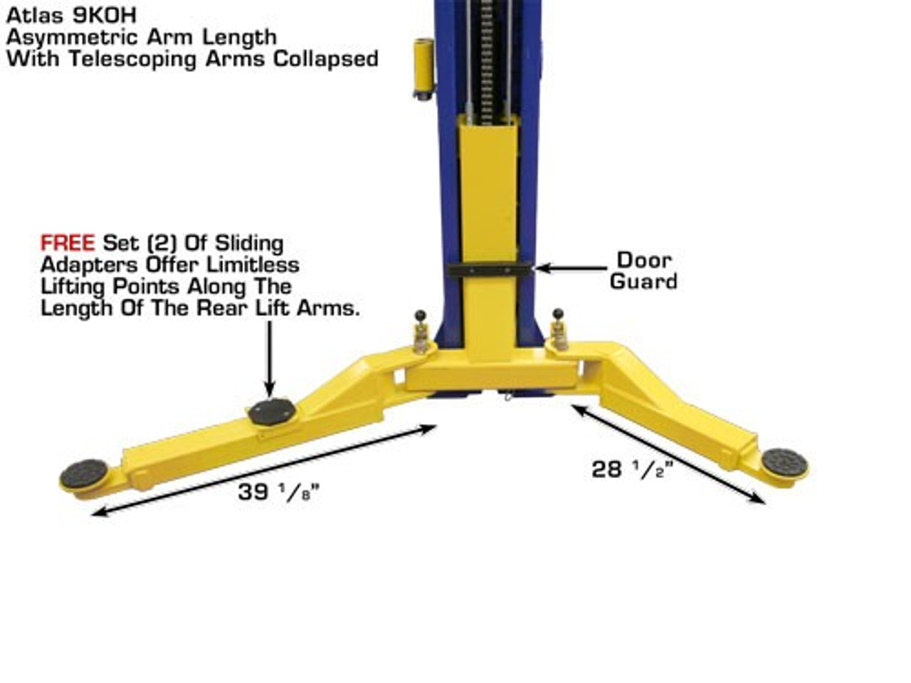 Overhead 9,000 lbs. Capacity 2 Post Lift (Discontinued) See TD-9OHSC-SS-FPD