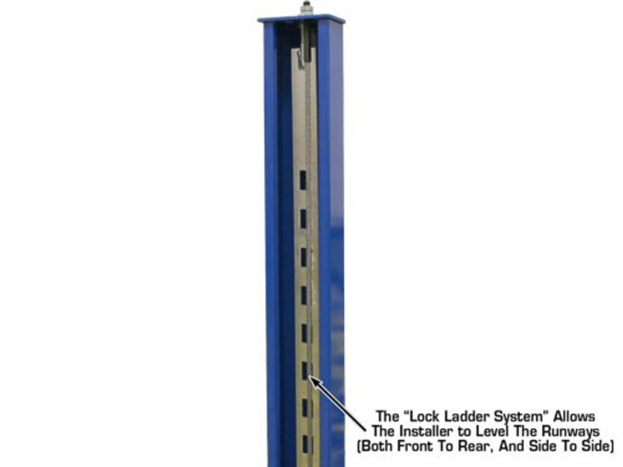 12,000 lb. Capacity 4-Post Lift, 220 Volt, Ladder Lock