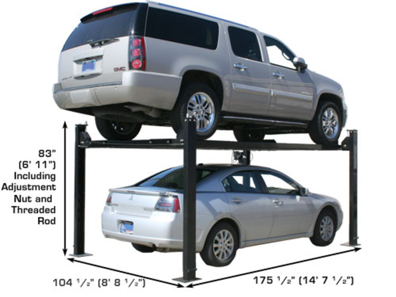 8,000 lb. Capacity 4-Post Lift