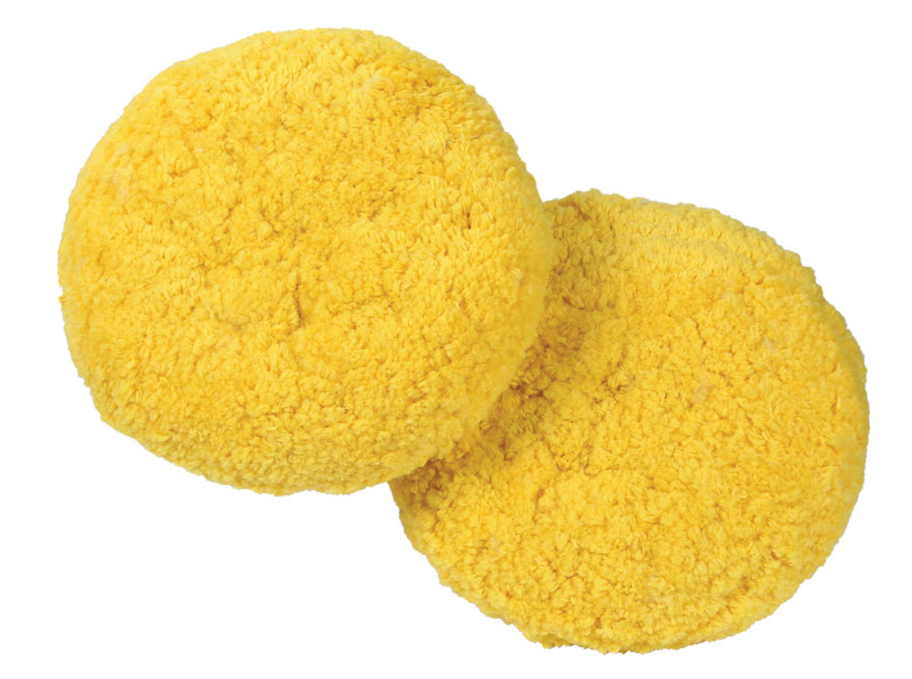 Yellow Twisted 40/60 Wool/Acrylic Double Sided Polishing Pad