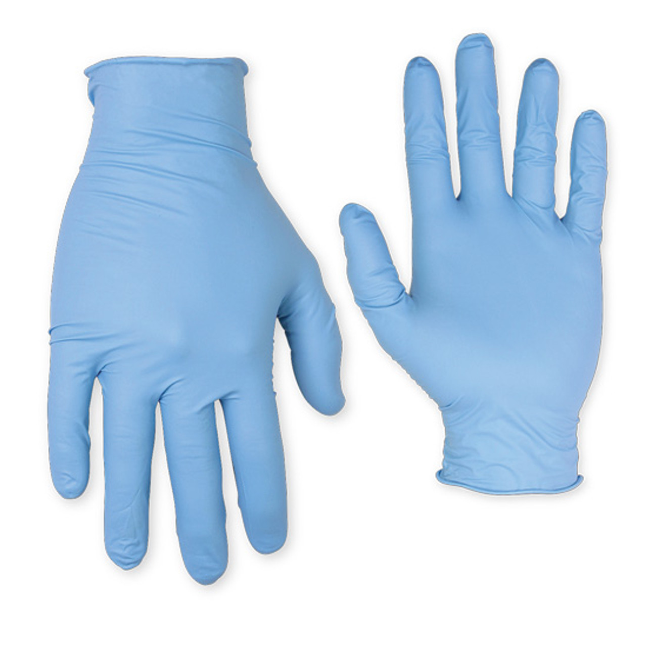 Our 4 mil. industrial grade, non-powdered, nitrile disposable gloves with rolled cuffs, can be worn on either hand.