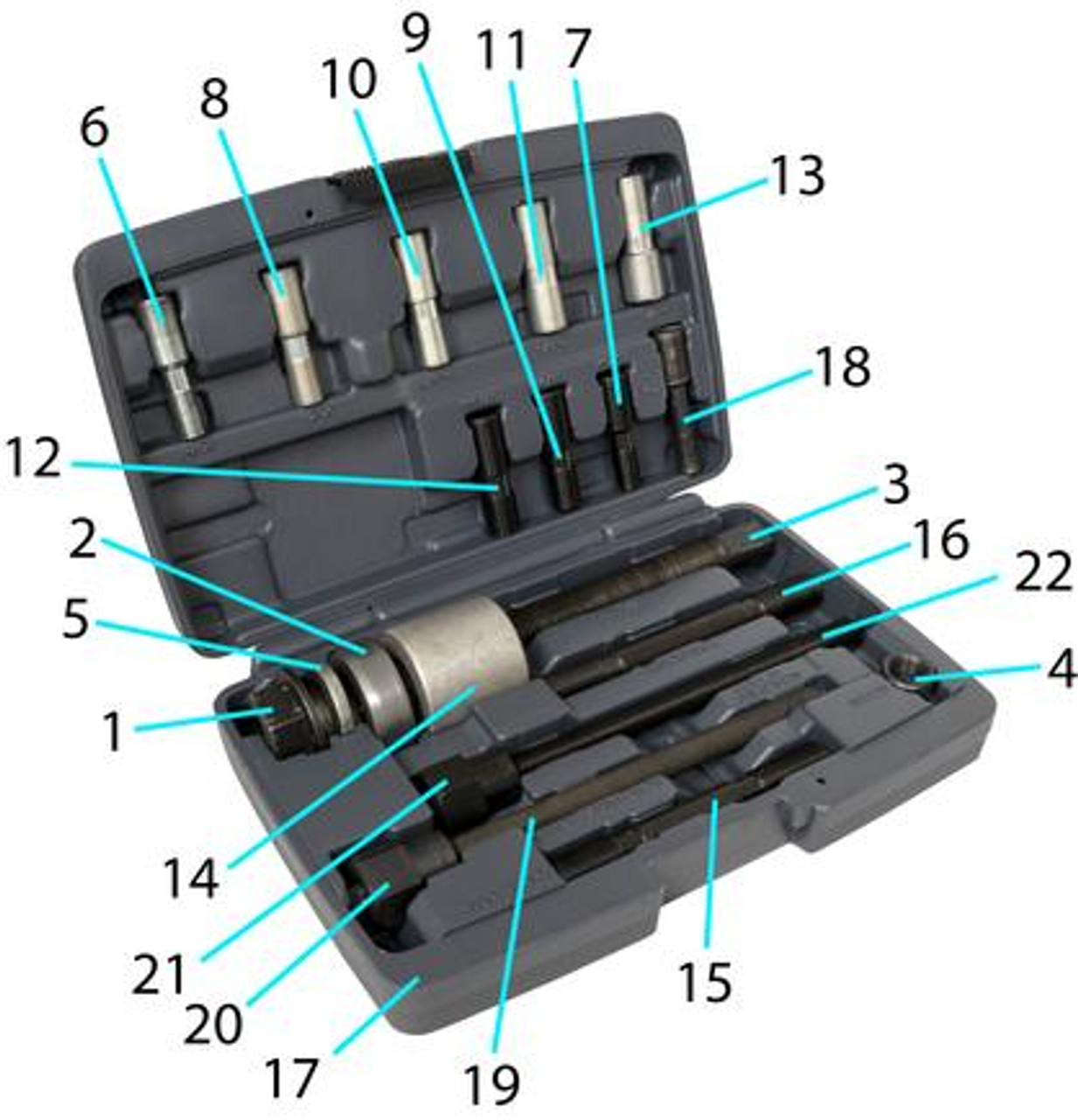 53790 HARMONIC BALANCER INSTALLER KIT, 13 ADAPTERS