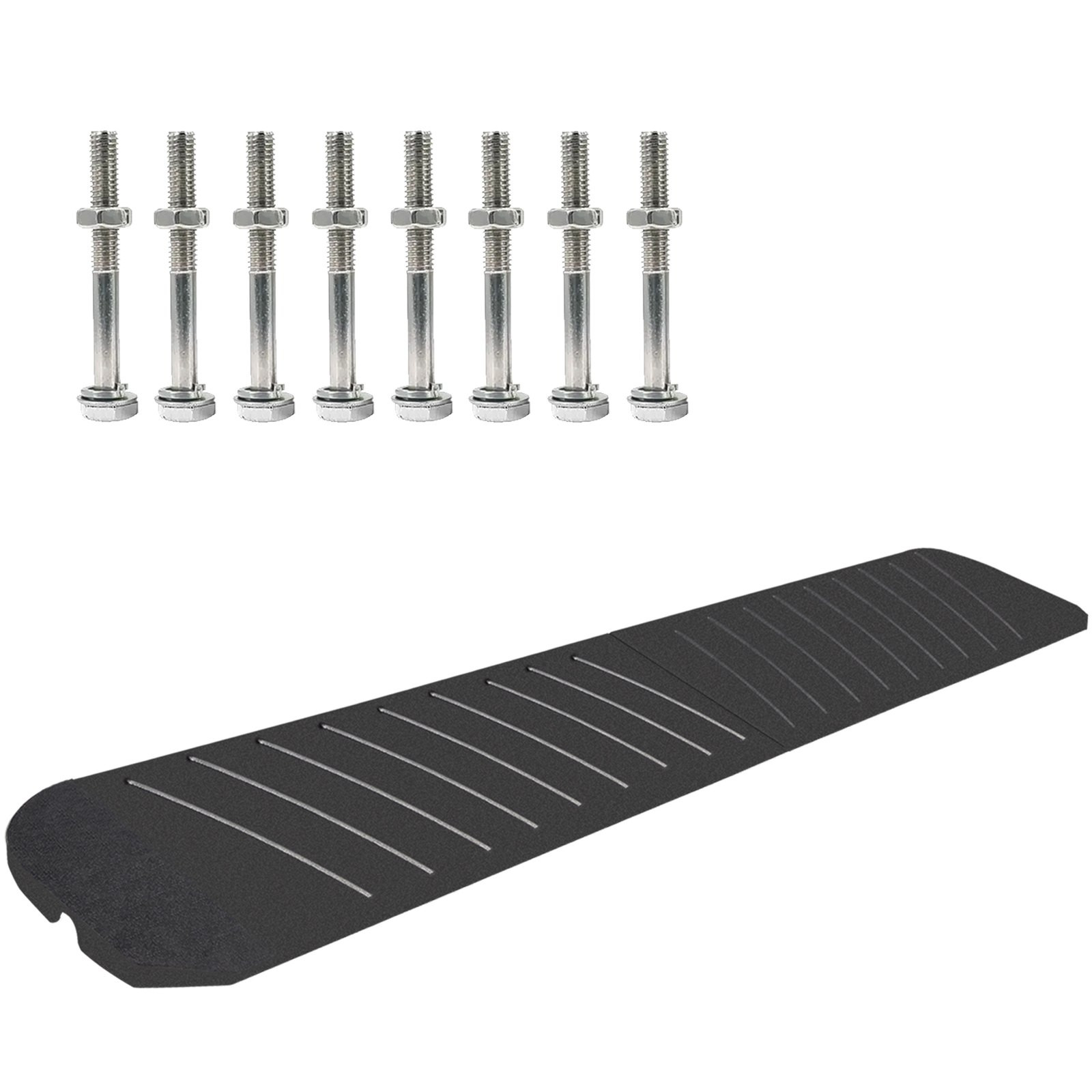Curb Ramp, 2 Pack Rubber Driveway Ramps, Heavy Duty 32000 lbs Weight ...