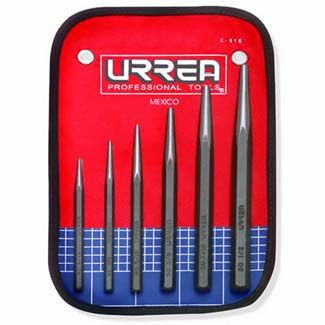 STARTING PUNCH SET W/ VINYL POUCH 3/16 IN 1/4 IN 5/16 IN 3/8 IN 7/16 IN