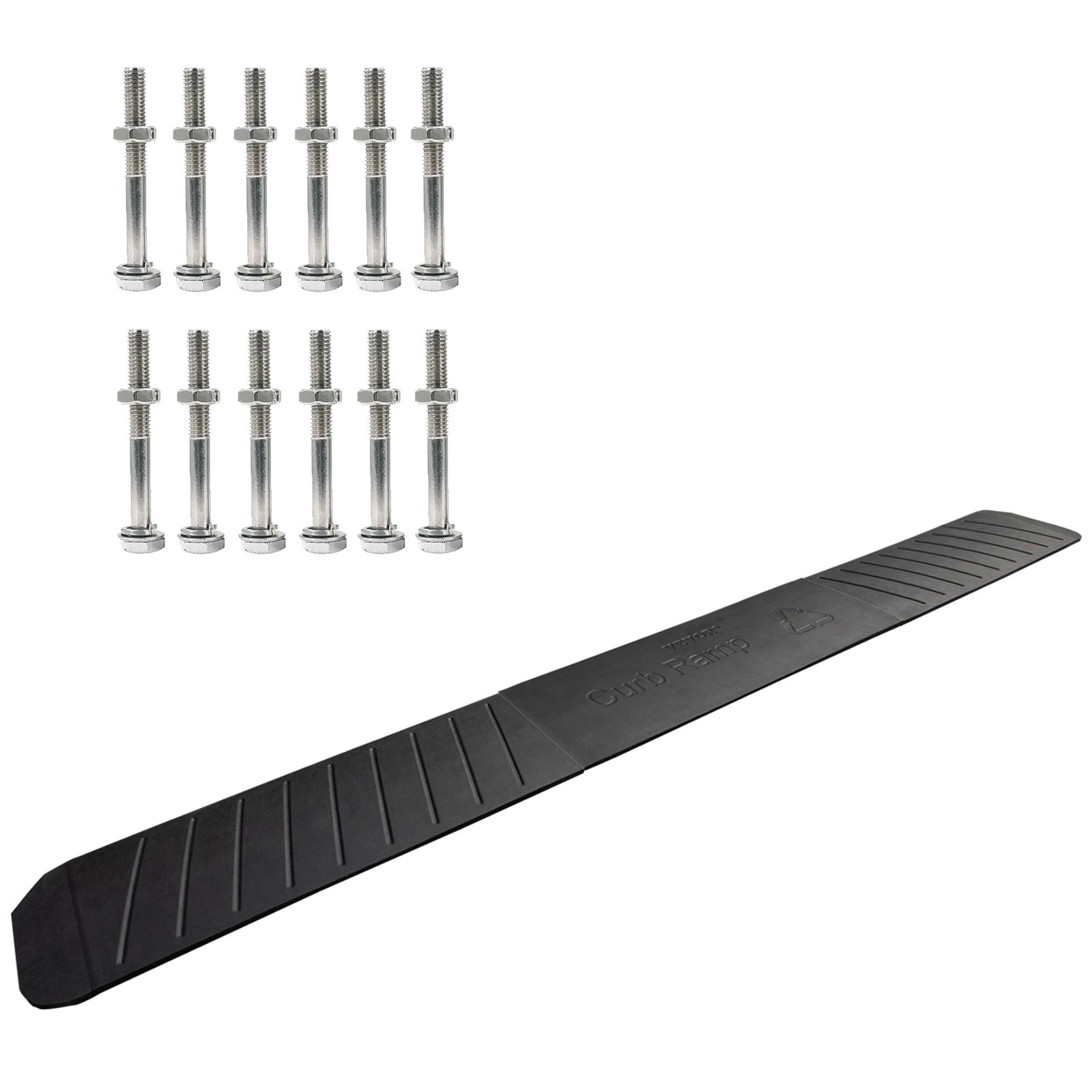 Curb Ramp, 3 Pack Rubber Driveway Ramps, Heavy Duty 32000 lbs Weight ...