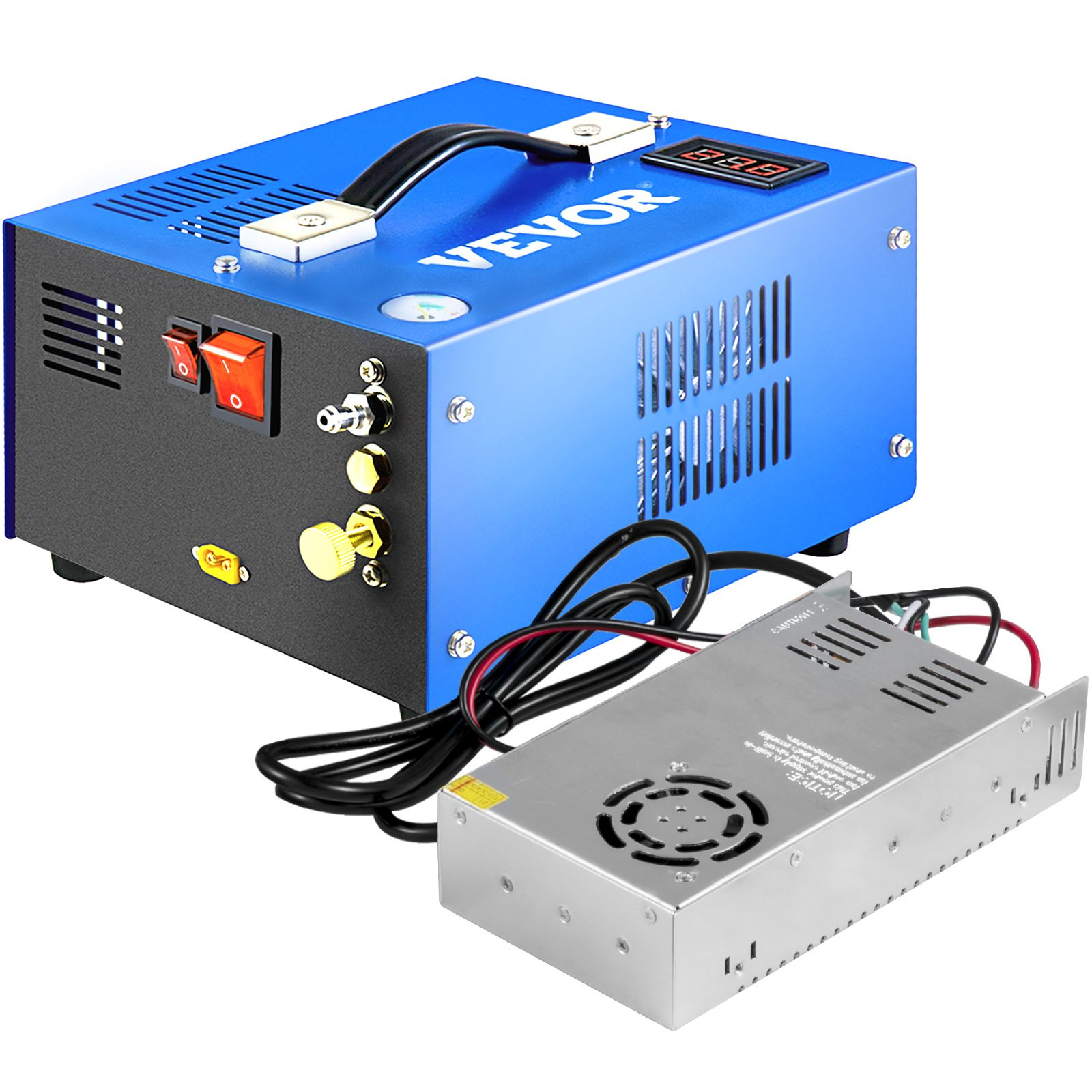 Pcp Portable Compressor PCP Air Compressor, 4500PSI Portable PCP Compressor, 12V DC/110V AC PCP ...