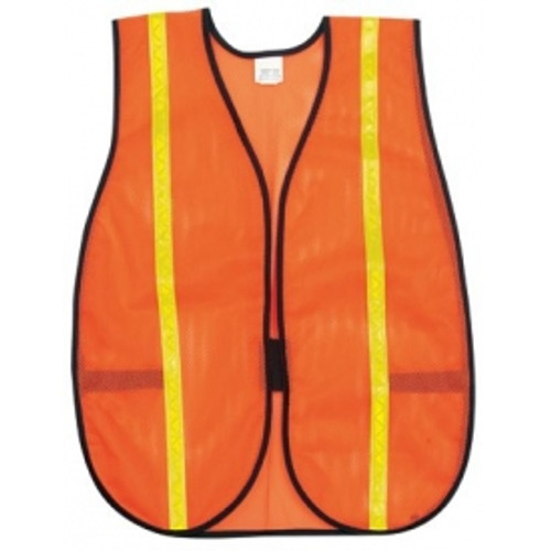 Polyester Mesh Safety Vest 3/4 in. Lime Stripe