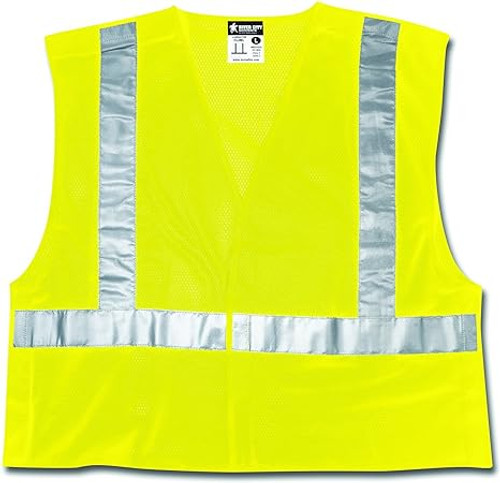 Class II Fluorescent Lime Safety Vest VCL2SLL