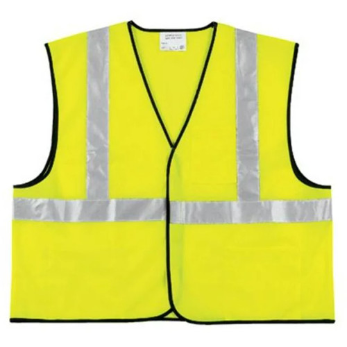 Class II Solid Poly Florescent Lime Safety Vest VCL2SLX3
