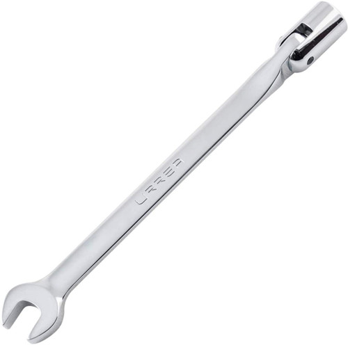 Full Polished flex head wrench, Size: 3/8, 12 point, Total Length: 7-3/32"