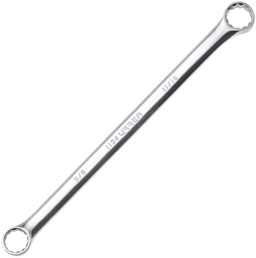 Full polished  15 Degree Box-End wrench, Size: 3/8x7/16,12 Point , Total Length: 4-5/8"