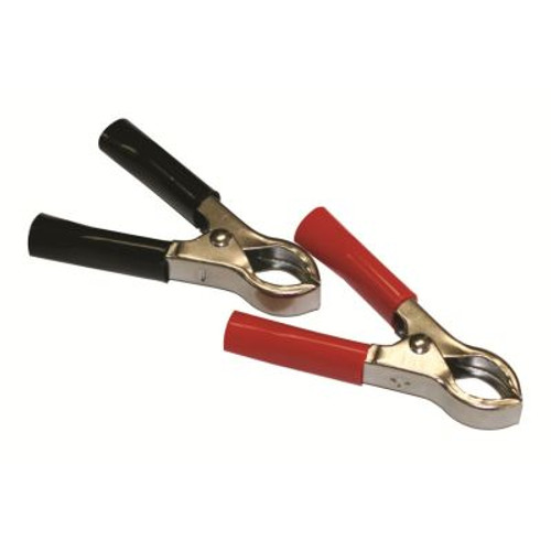 50 Amp Clamps w/ Vinyl Handles Red/Black 1 Set