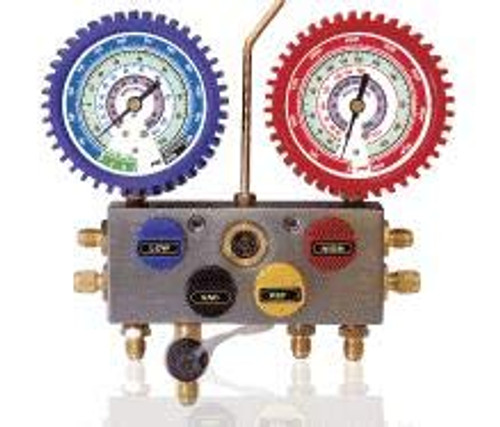 R134A Aluminum 4-Way Manifold Gauge