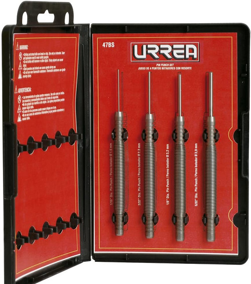 Spring-loaded Chisel And Punch Set 4 Pieces 47BS