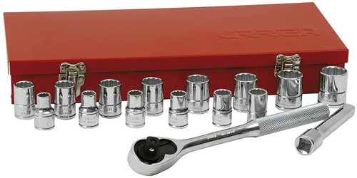 1/2" Drive Socket 17 Pieces Set With Accessories 54208H