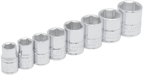 3/8" Drive 6-Point Socket 8 Pieces Set S02HS