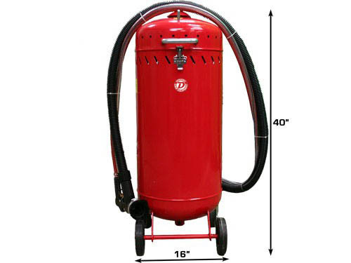 28 Gallon Roll Around Sandblaster With Vacuum (Discontinued)