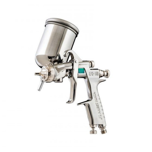 ANEST IWATA 5372B LPH101-LVG Series HVLP Gravity Feed Spray Gun with Cup, 1.4 mm Nozzle, 400 mL Capacity
