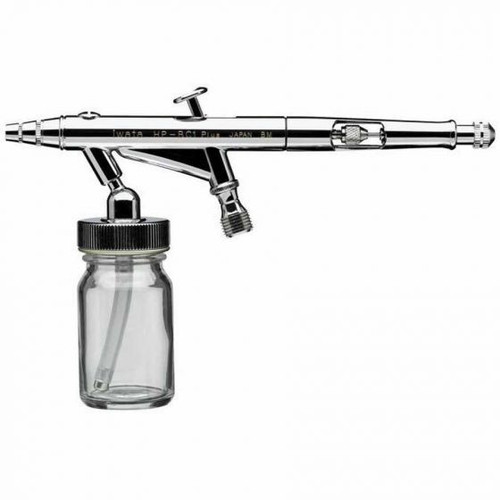 ANEST IWATA 4236 High Performance HP-BC1 Plus Series Dual Action Siphon Feed Airbrush, 6.1 in OAL, Brass
