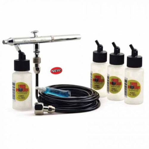 ANEST IWATA 4310 BCN NEO Series Dual Action Siphon Feed Airbrush Set, Brass