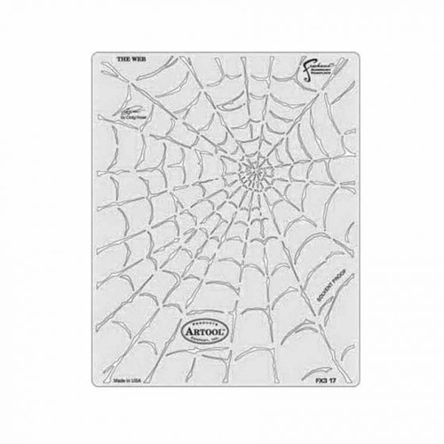 ANEST IWATA Artool? FH-FX3-17 FX3 Series The Web Freehand Airbrush Template, 10 in L x 8 in W