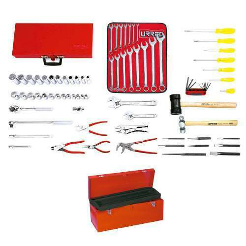 URREA 72 pc Industrial Basic Tool Set with toolbox #99301