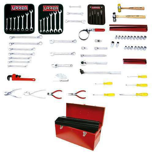 URREA 71 pc Combination automotive sets with toolbox #9910