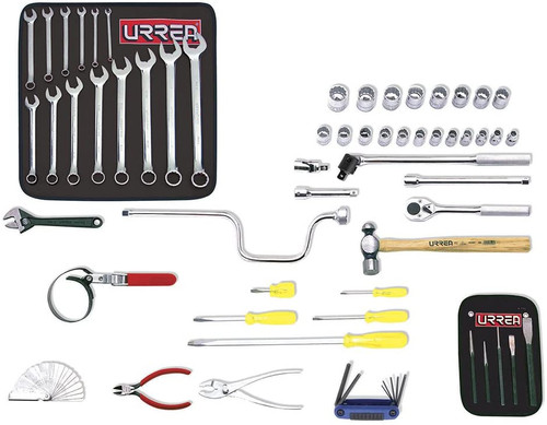 URREA 57 pc Metric automotive sets with toolbox #9915M