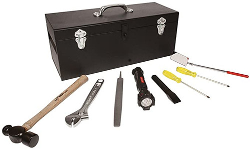 URREA 9 pc Industrial mechanical sets with toolbox #98164