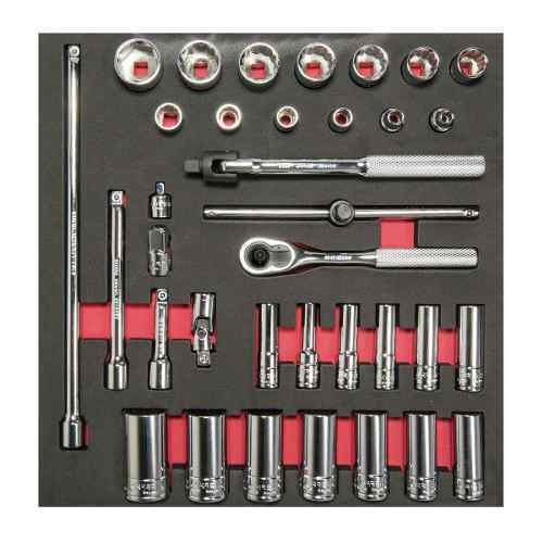 URREA 35 pc 3/8? DRIVE SOCKET SETS WITH ACCESSORIES #CH201