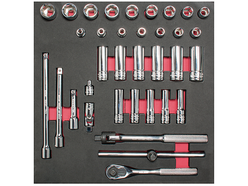 URREA 35 pc 3/8? DRIVE SOCKET SETS WITH ACCESSORIES #CH202