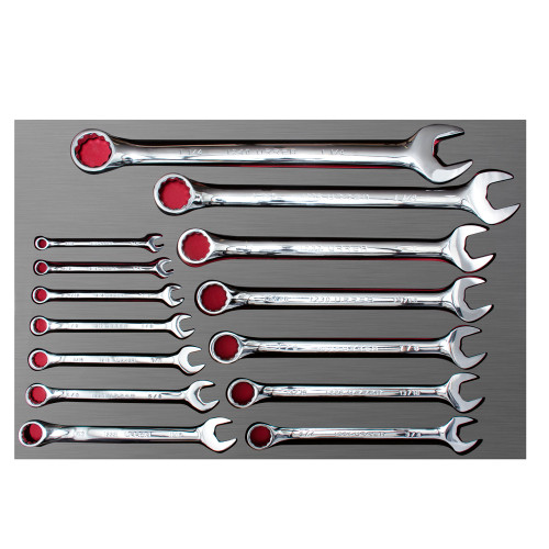 URREA 14 pc COMBINATION WRENCH SETS WITH LAMINATED PLASTIC COVER #CH303L