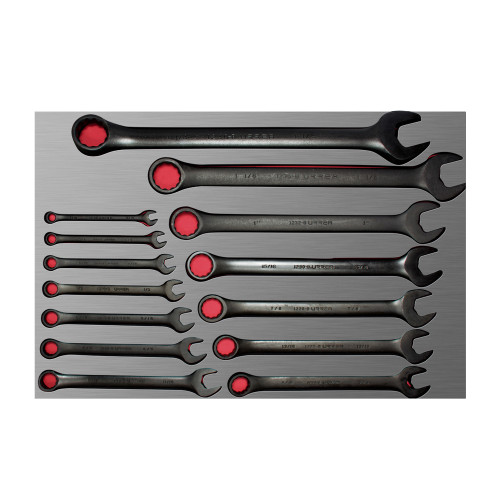 URREA 14 pc COMBINATION WRENCH SETS WITH LAMINATED PLASTIC COVER #CH305L