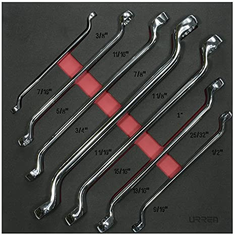 URREA 7 pc 45Ã¸ BOX-END WRENCH SETS #CH213