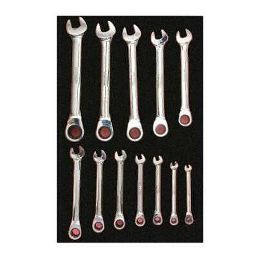 URREA 12 pc COMBINATION RATCHETING WRENCH SETS #CH312