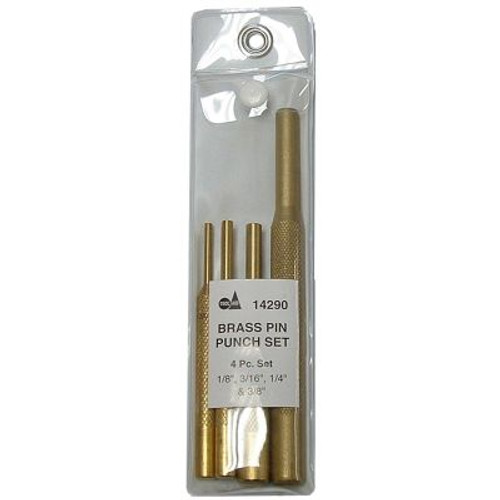 4 Piece Brass Pin Punch Set 14290