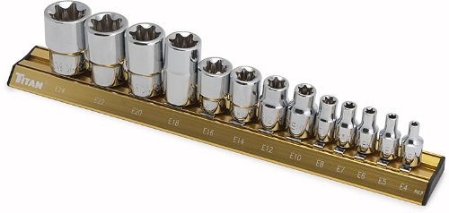 e-star sockets set, female torx socket set, female star socket