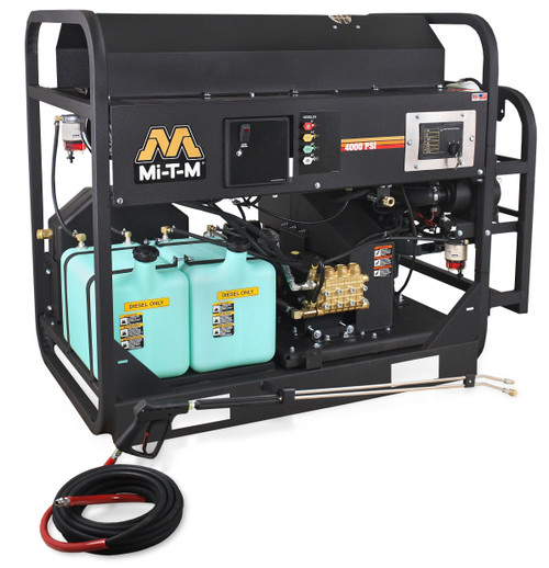 Mi-T-M HS-4005-0MDK Hot Water Pressure Washers, HS Series Diesel Belt Drive