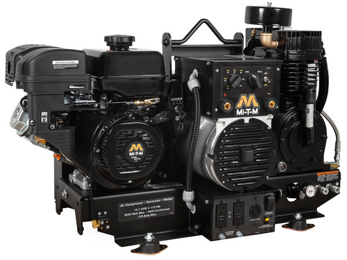 Mi-T-M AGW-SM14-B  Air Compressor/Generator/Welder Combinations ,Two Stage Gasoline Base-Mount