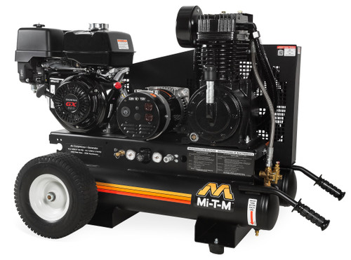 Mi-T-M AG2-PV14-08M1 Gasoline Air Compressor/Generator Combinations ,8-Gallon Two Stage Gasoline Combination