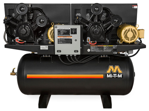 Mi-T-M ADD-23110-120H Electric Air Compressors ,120-Gallon Two Stage Electric Duplex