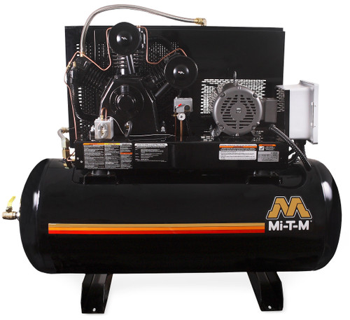 Mi-T-M ADS-23110-120H Electric Air Compressors ,120-Gallon Two Stage Electric Simplex