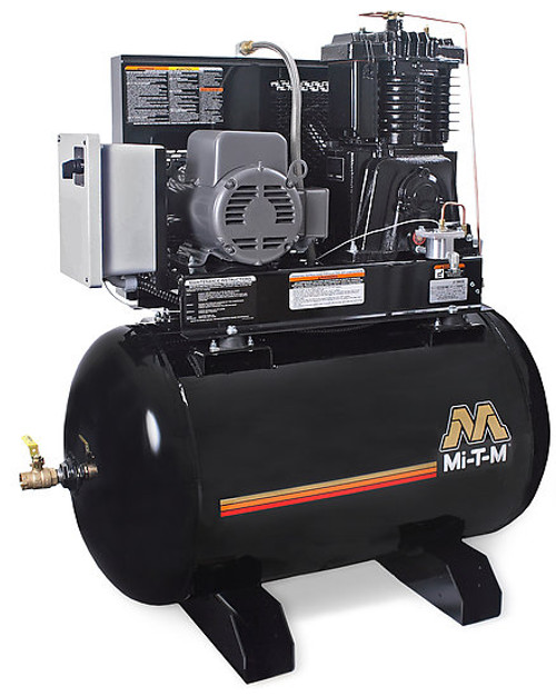 Mi-T-M ACS-20375-80HM Electric Air Compressors, 80-Gallon Two Stage Electric Horizontal