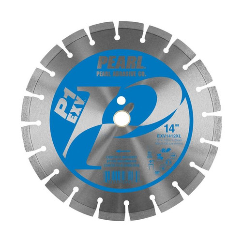 Pearl Abrasive EXV Series Diamond Concrete Blade 14 x .125 x 1 - 12mm Heigh