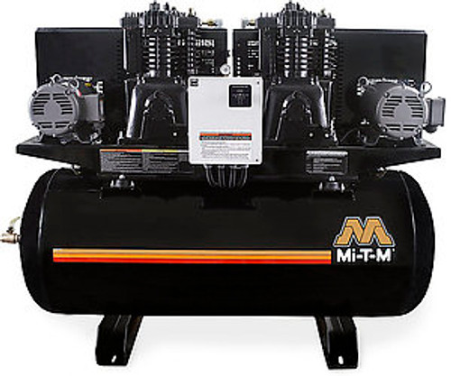 Mi-T-M ACD-23375-120H Electric Air Compressors, 120-Gallon Two Stage Electric Horizontal
