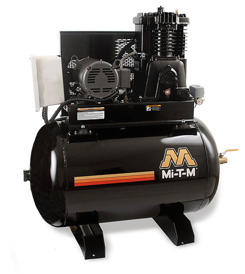 Mi-T-M ACS-20375-80H Electric Air Compressors, 80-Gallon Two Stage Electric Horizontal