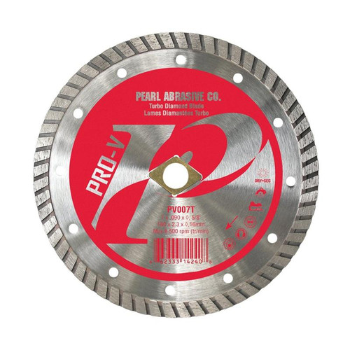 Pearl Abrasive  Pro-V Series Turbo Blade 7mm by .080mm by DIA - 5/8 Adapter