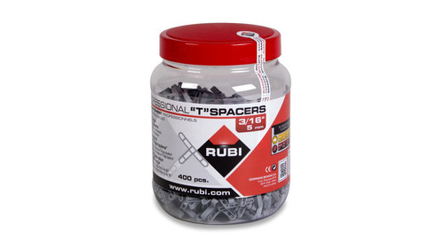 Rubi Diamond Leave-in Plastic T TILE SPACERS (3/16") 500 Jar