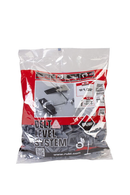 Rubi Leveling Systems  DELTA Clips 1/32" (1mm) 3-12mm (Bag-200 un)