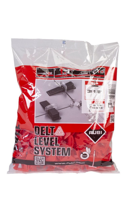 Rubi Leveling Systems DELTA Clips 1/8" (3mm) 6-15mm (Bag-200 un)